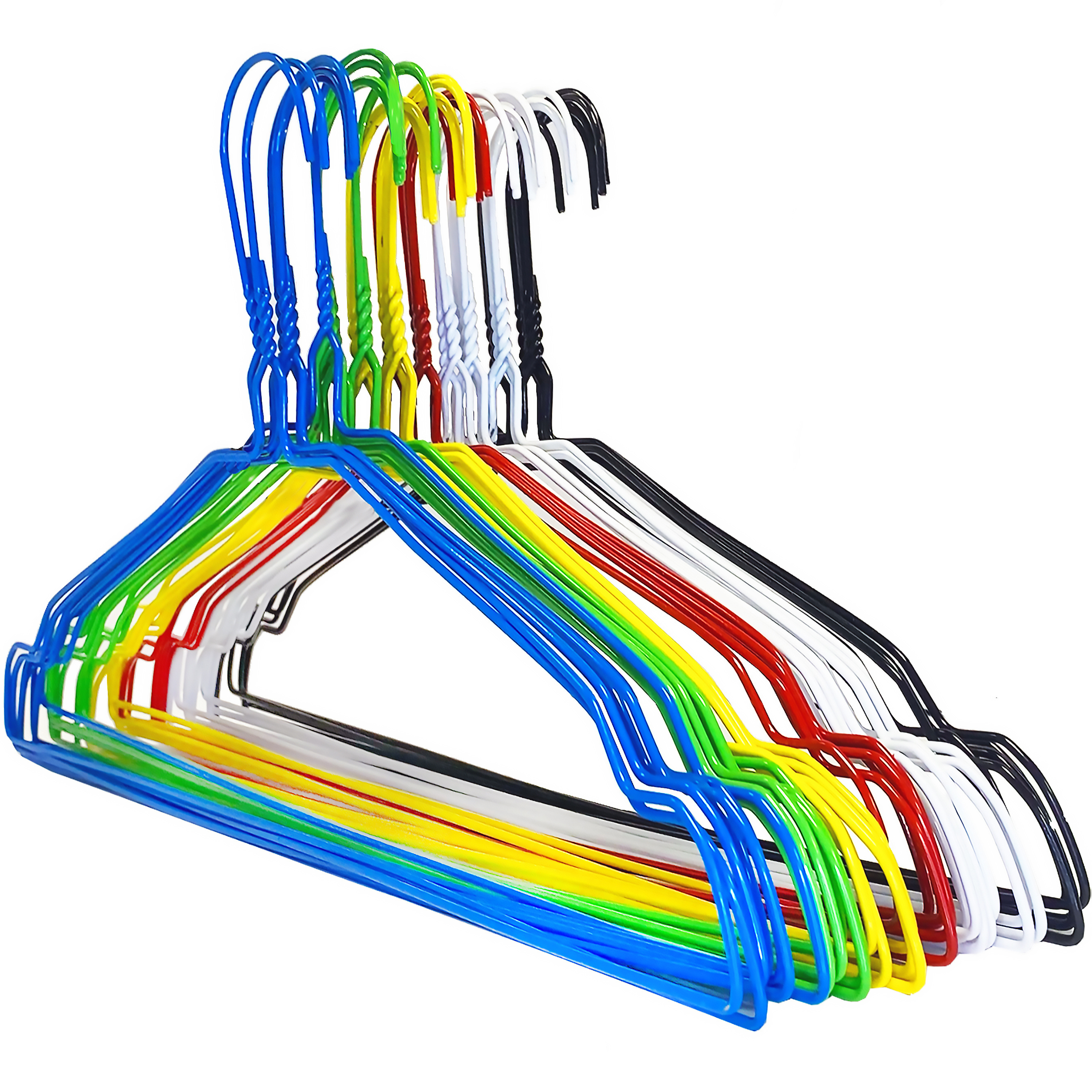 White Wire Coat Hangers  Space-Saving & Economical Clothes Hangers - Goal  Winners