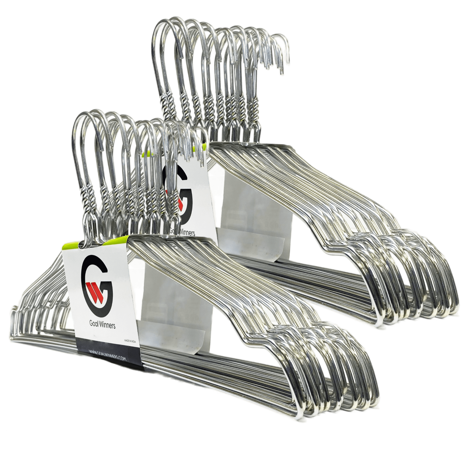 White Wire Coat Hangers  Space-Saving & Economical Clothes Hangers - Goal  Winners